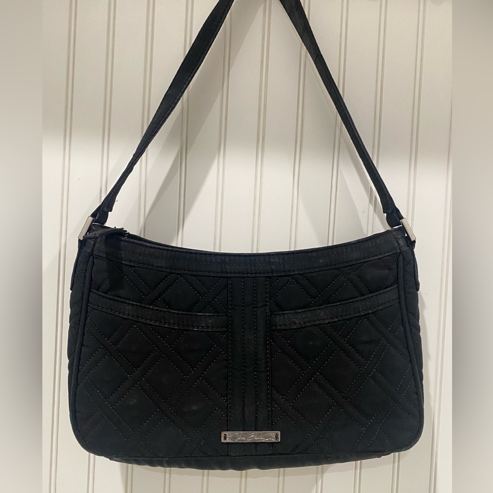 Vera‎ Bradley Cassidy Black Quilted Shoulder Bag, Purse, Handbag